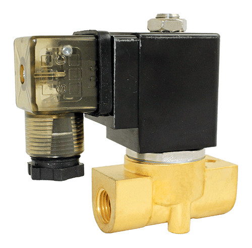Válvulas de solenoide de bronce Serie STC 2W025-040, 2 vías, accionamiento directo, normalmente cerrada.