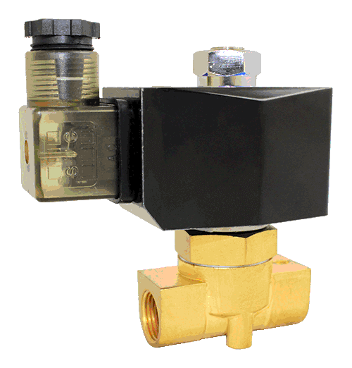 Válvulas de solenoides de acero bronce Serie STC 2WO040, 2 vías, accionamiento directo, normalmente abiertas.